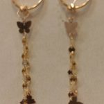 گوشواره پروانه 0.980 گرمی